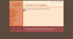 Desktop Screenshot of dentistryforbabies.com